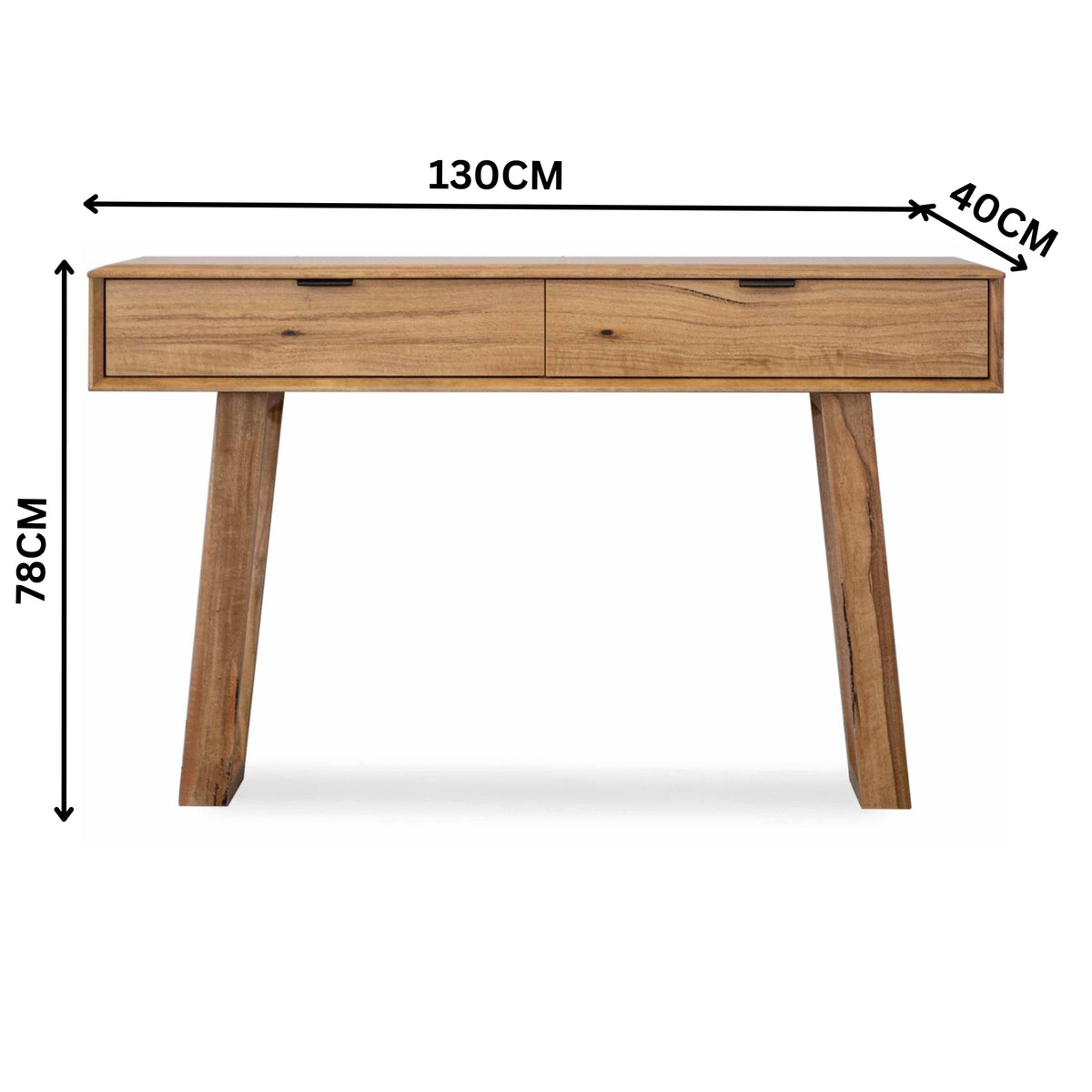 Japandi 130cm Console Table Natural Oak