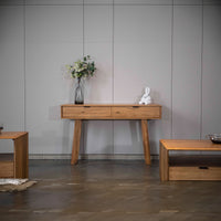 Japandi 130cm Console Table Natural Oak