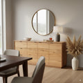 Japandi 180cm Buffet Table Natural Oak