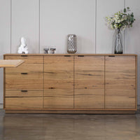 Japandi 180cm Buffet Table Natural Oak