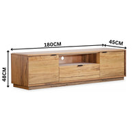 Japandi 180cm ETU Entertainment TV Unit Natural Oak