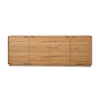 Japandi 220cm Buffet Table Natural Oak