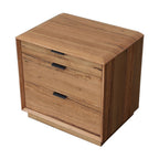 Japandi 2pc Set Bedside Table Natural Oak