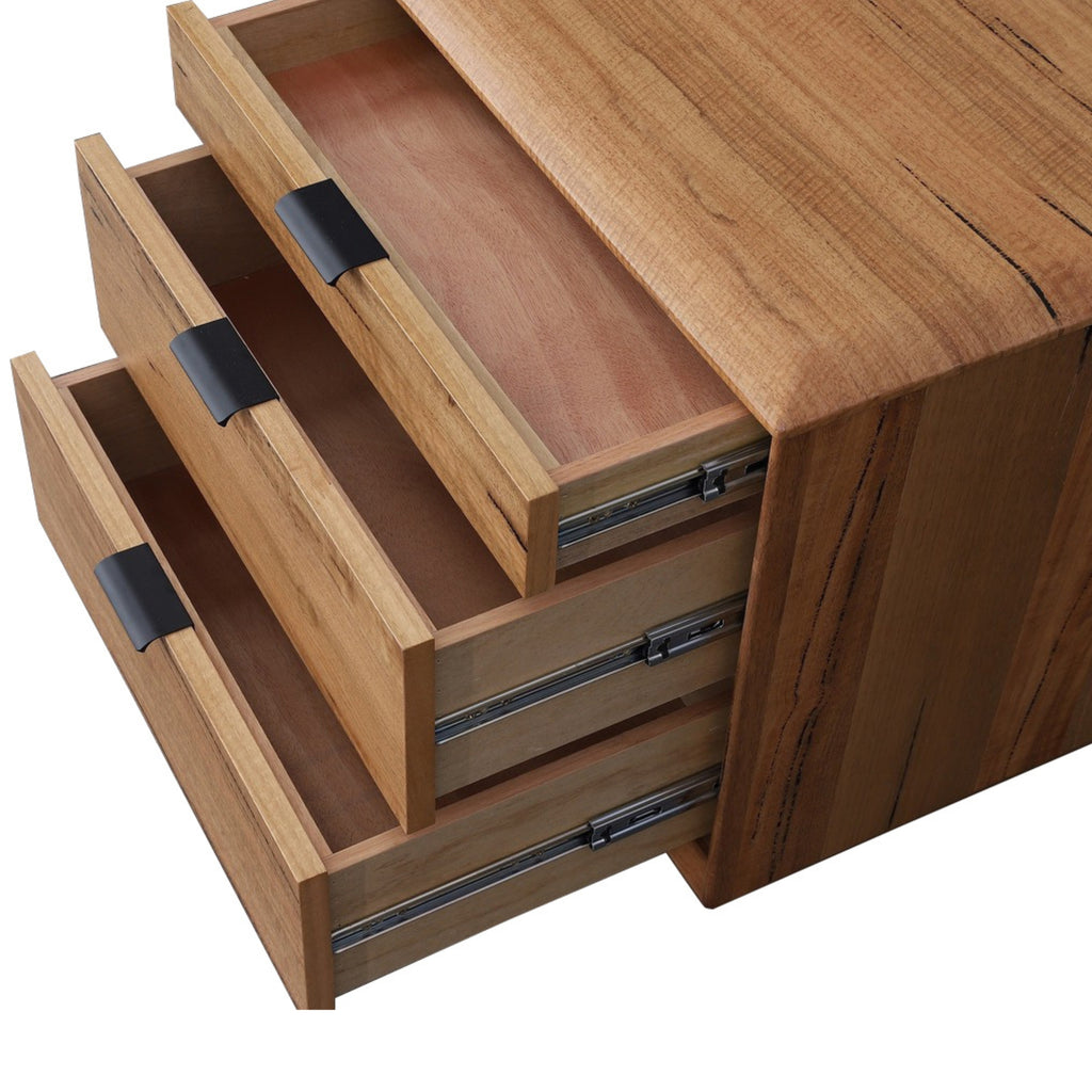 Japandi 2pc Set Bedside Table Natural Oak