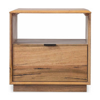 Japandi 55cm Lamp Table Natural Oak