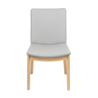 Japandi 9pc Set Dining Table Chair Pewter Grey