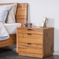 Japandi Bedside Table Natural Oak