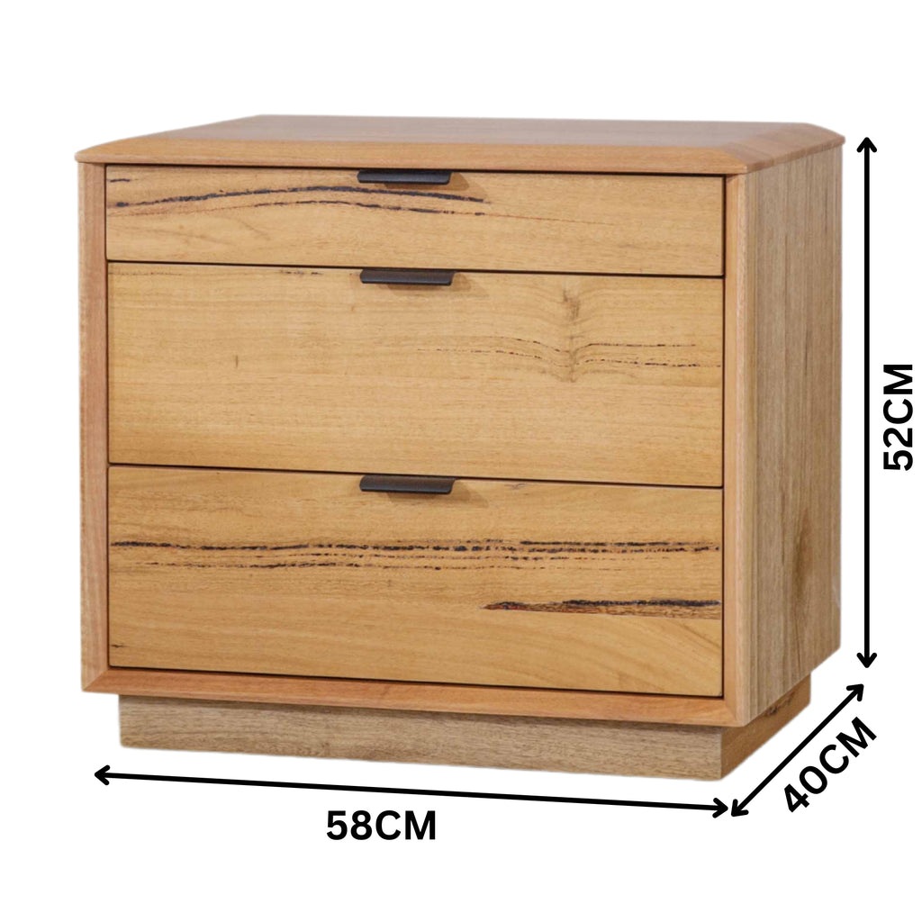Japandi Bedside Table Natural Oak