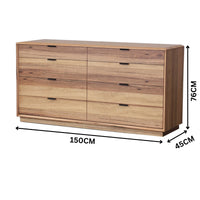 Japandi Dresser Chest of Drawers Natural Oak