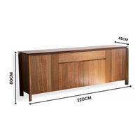 Japon 220cm Buffet Table Natural