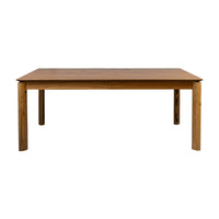 Japon 9pc Dining Set 240cm Table 8 Leather Seat Brown Chair Natural
