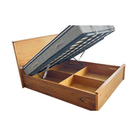 Japon Queen Bed Frame Gas Lift Storage Natural