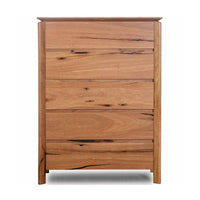 Japon Tallboy 5 Drawer Cabinet Storage Natural
