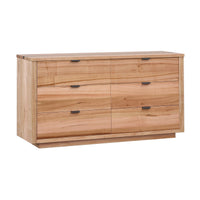 Javes Dresser 6 Drawer Cabinet Storage Natural