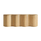 Jaya 215cm 4 Door Buffet Table Storage Unit Natural