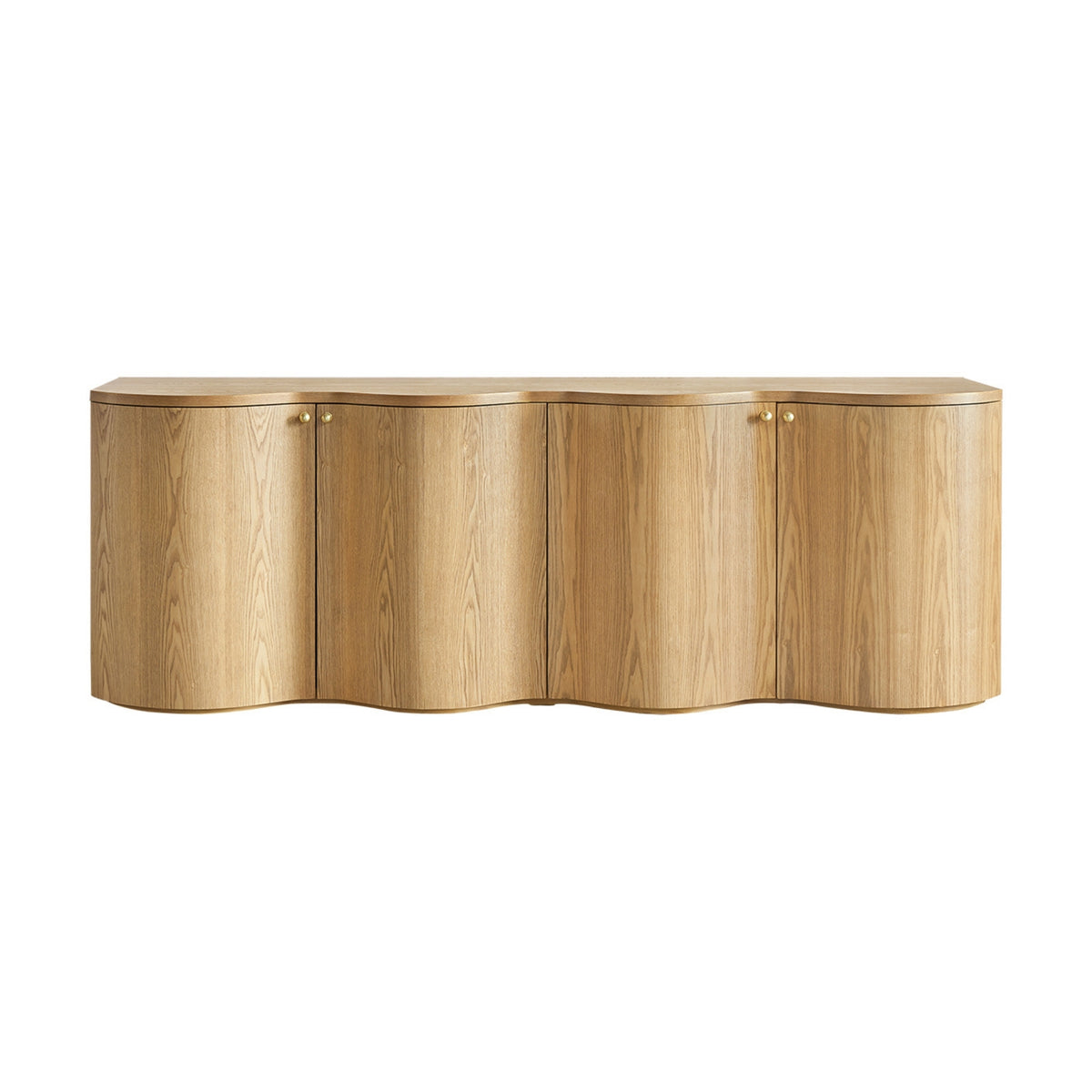 Jaya 215cm 4 Door Buffet Table Storage Unit Natural