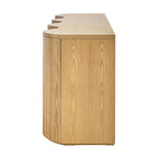 Jaya 215cm 4 Door Buffet Table Storage Unit Natural