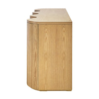 Jaya 215cm 4 Door Buffet Table Storage Unit Natural