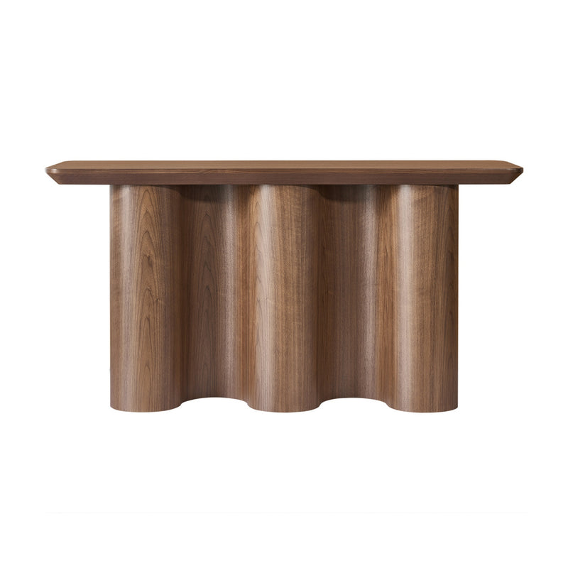 Wave 150cm Console Hallway Entrance Table Walnut – Divano Furniture