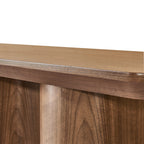 Jaya Wave 150cm Console Hallway Entrance Table Walnut
