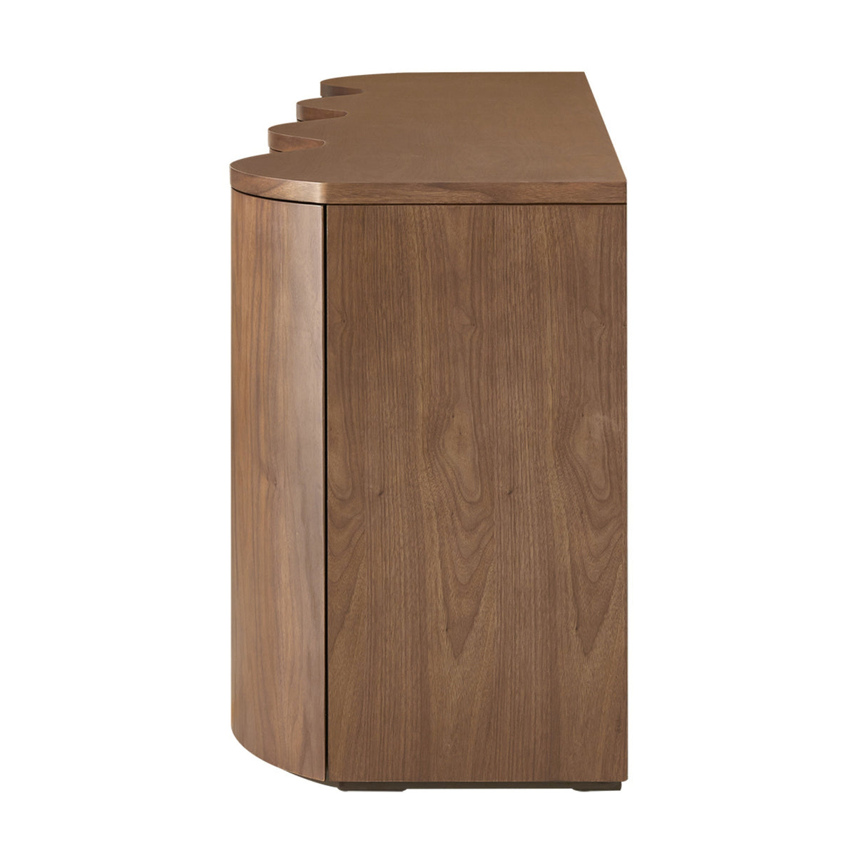 Jaya Wave 215cm 4 Door Buffet Table Storage Unit Walnut