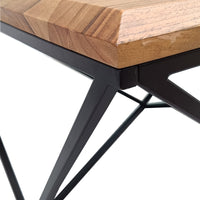 Jensen 110cm Acacia Wood Coffee Table Natural Oak