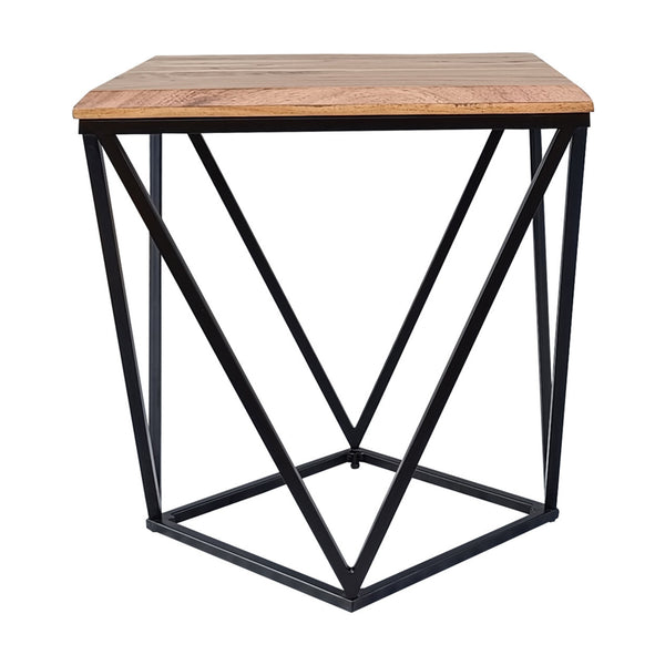 Jensen 50cm Acacia Wood Lamp Table Natural Oak