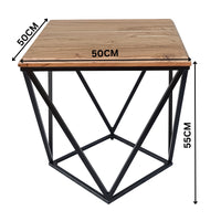 Jensen 50cm Acacia Wood Lamp Table Natural Oak