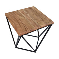 Jensen 50cm Acacia Wood Lamp Table Natural Oak