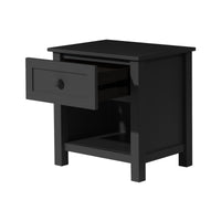 Jessica Bedside Table Black