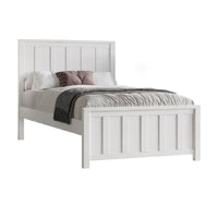 Jessica Double Size Bed Frame White