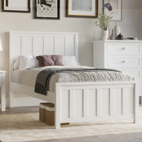 Jessica Double Size Bed Frame White