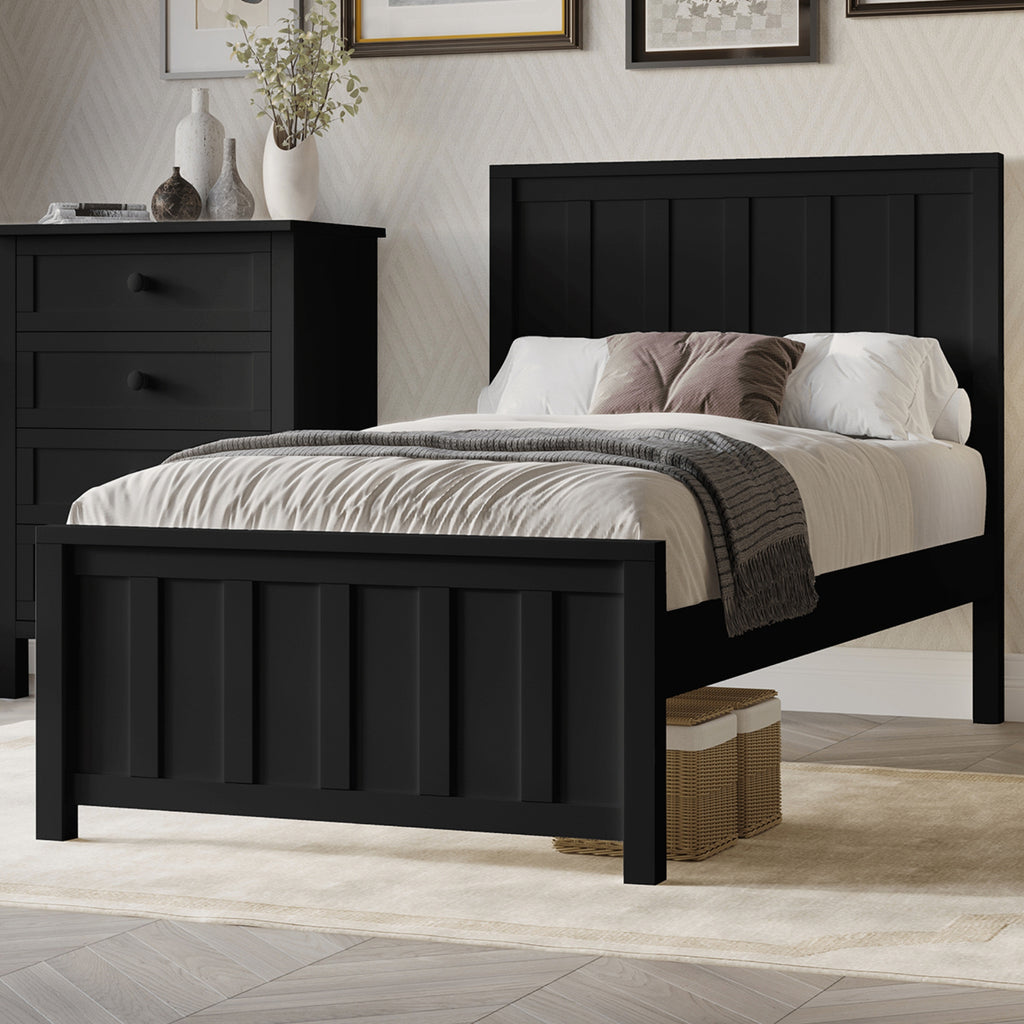 Jessica King Single Size Bed Frame Black