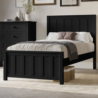 Jessica King Single Size Bed Frame Black