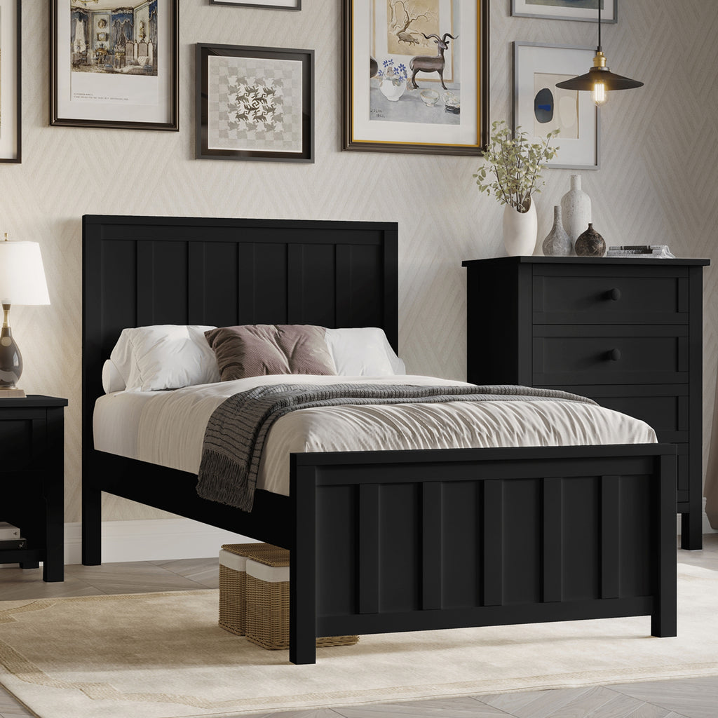 Jessica Single Size Bed Frame Black