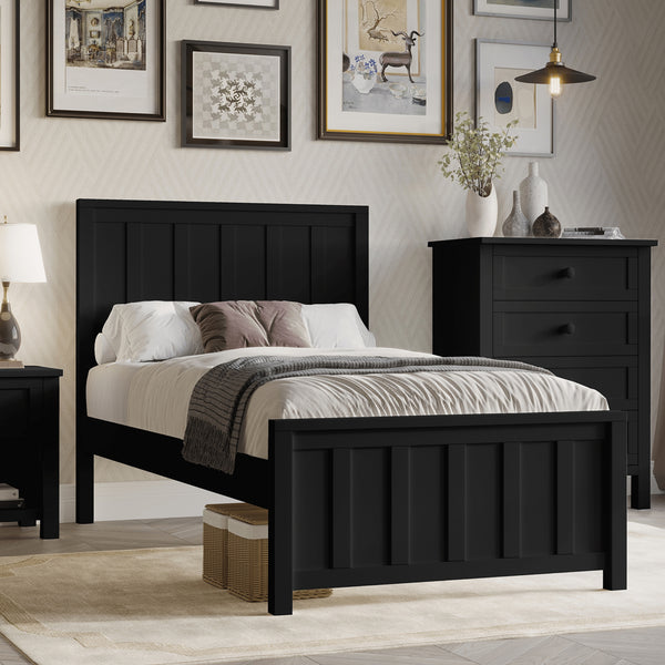 Jessica Single Size Bed Frame Black