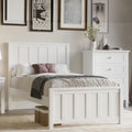 Jessica Single Size Bed Frame White