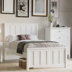 Jessica Single Size Bed Frame White