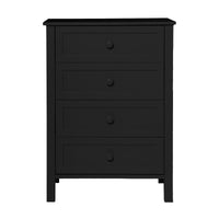 Jessica Tallboy Chest of Drawers Black