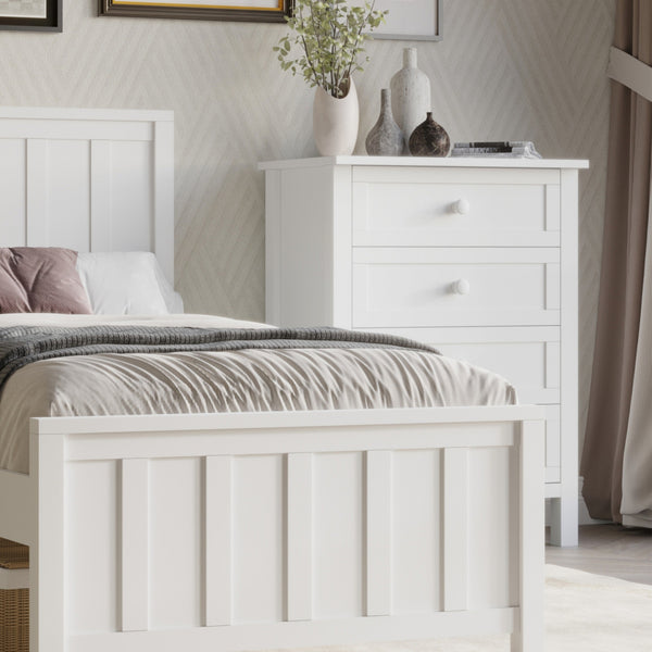 Jessica Tallboy Chest of Drawers White