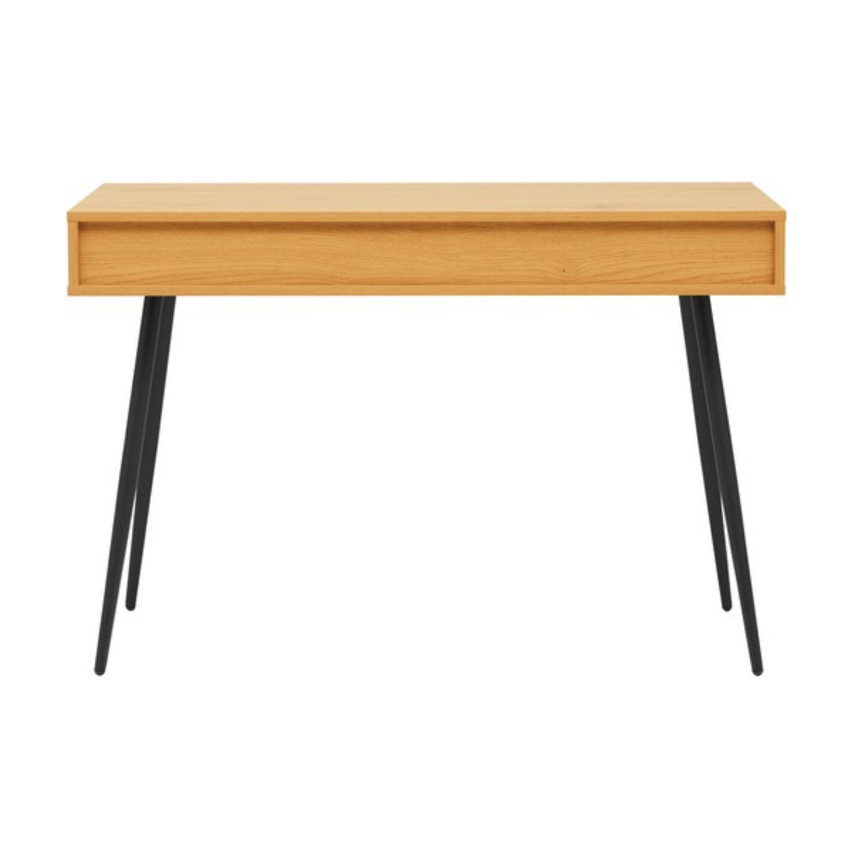 Jinan 110cm Study Desk Oak, rear view