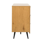 Jinan 120cm Dresser Chest of 6 Drawers Oak, side view