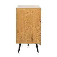 Jinan 120cm Dresser Chest of 6 Drawers Oak, side view