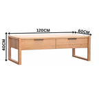 Jindy 120cm Coffee Table Natural Oak