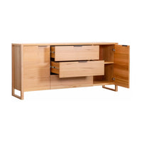 Jindy 180cm Buffet Table Natural Oak
