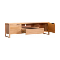 Jindy 180cm ETU Entertainment TV Unit Centre Natural Oak