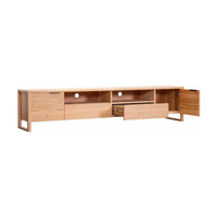 Jindy 240cm ETU Entertainment TV Unit Centre Natural Oak