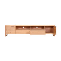 Jindy 240cm ETU Entertainment TV Unit Centre Natural Oak