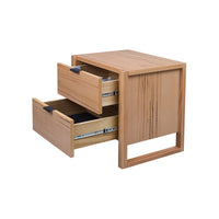 Jindy Bedside Table Natural Oak