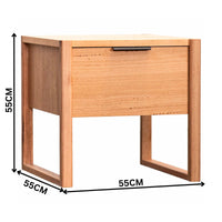 Jindy Lamp Table Natural Oak